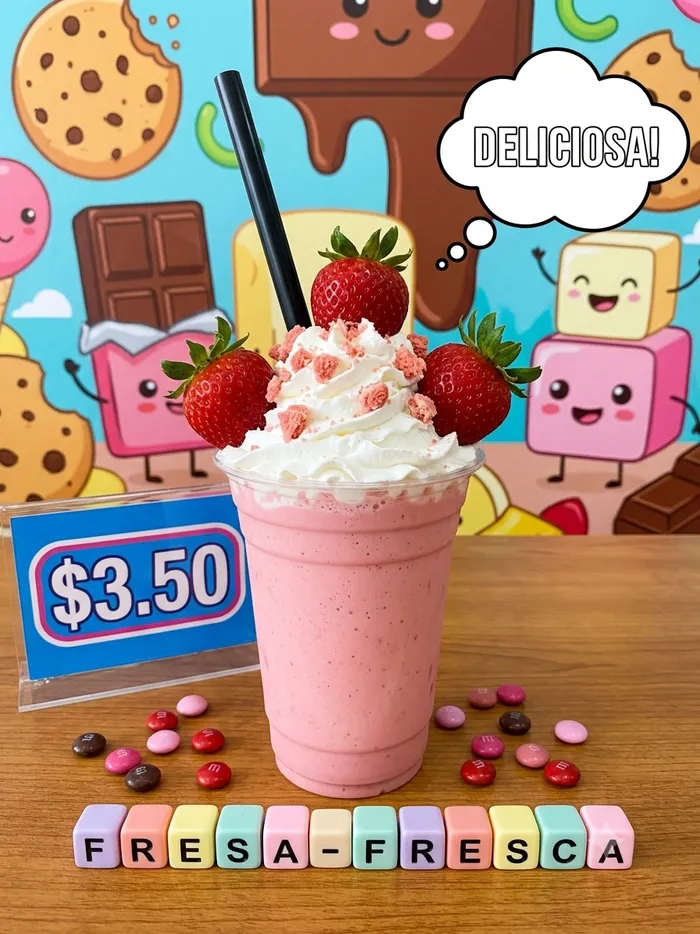 Malteada de Fresa