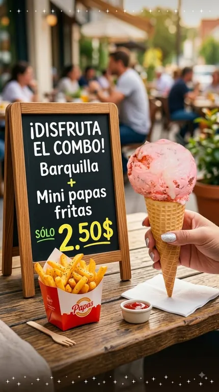 Barquilla + Papas