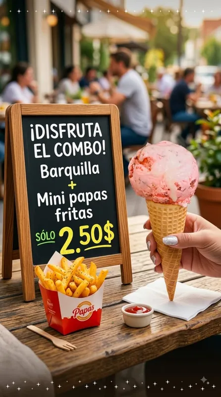 Barquilla + Papas
