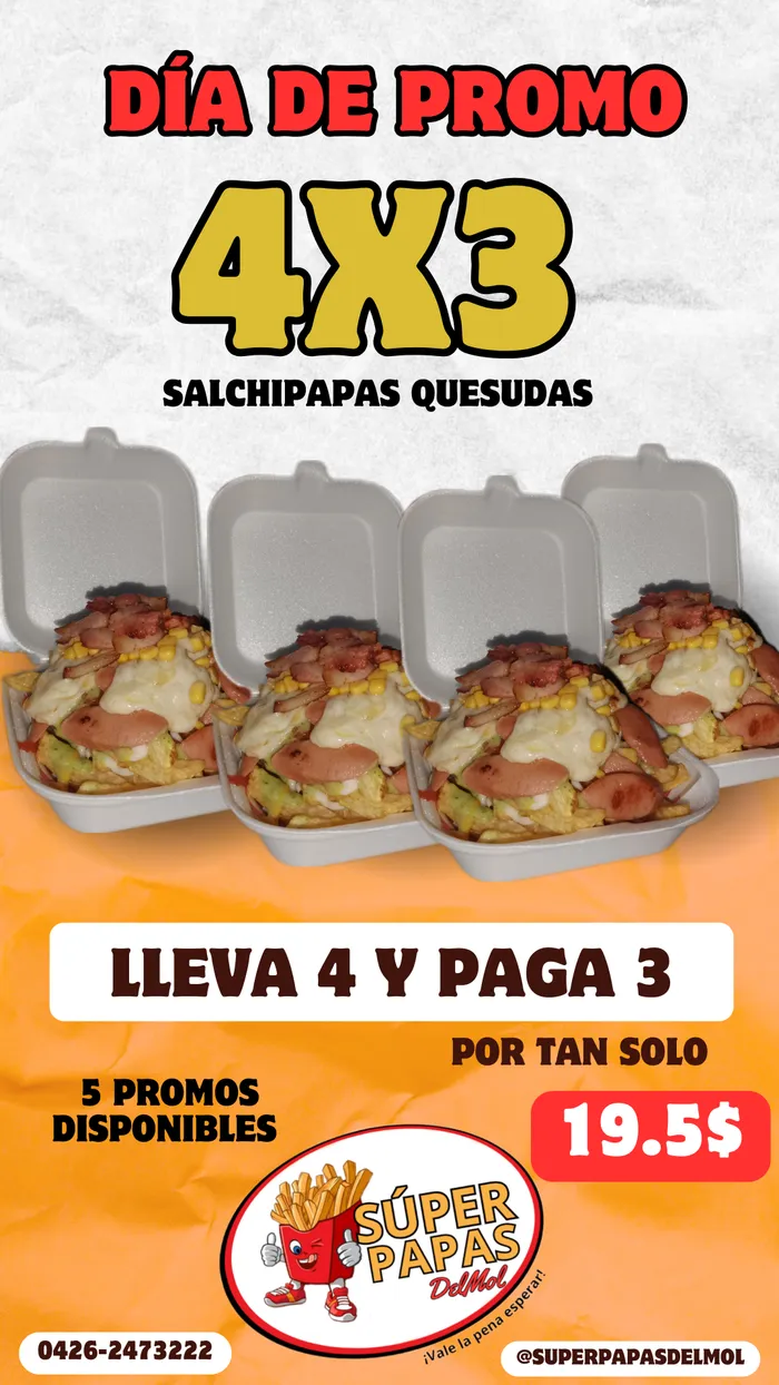 Promo 4x3 Salchipapas